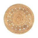 Area Rug Braided Design Jute Round