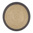 Handmade Rug Jute With Border 150 Cm