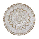 Area Rug Braided Jute Printed Round