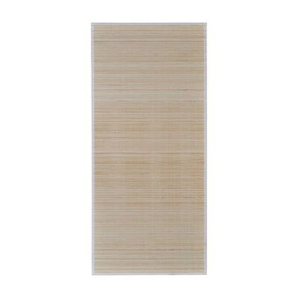 Rectangular Natural Bamboo Rug