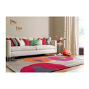 Poppies Red Orange Designer Hand Tufted Rug