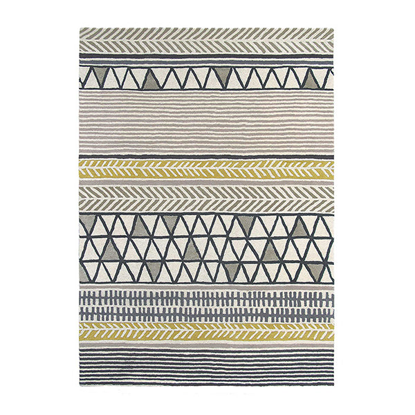 Raita Taupe Designer Hand Tufted Rug