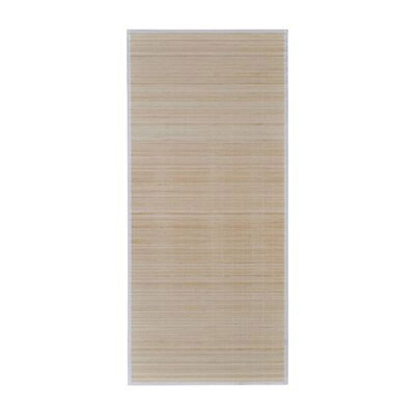 Rectangular Natural Bamboo Rug