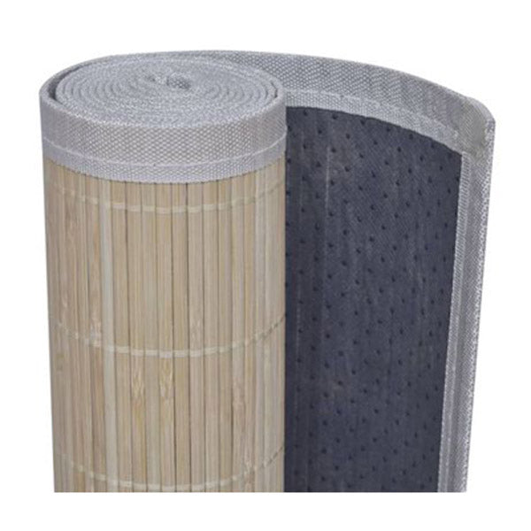 Rectangular Natural Bamboo Rug