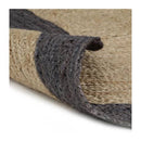 Handmade Rug Jute With Border 120 Cm
