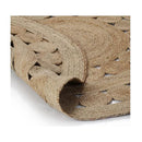 Area Rug Braided Design Jute Round