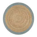 Handmade Rug Jute With Border 120 Cm
