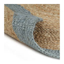 Handmade Rug Jute With Border 120 Cm