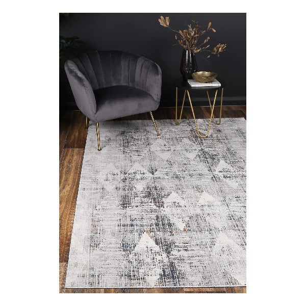 Isaiah Grey Multi Diamond Transitional Rug