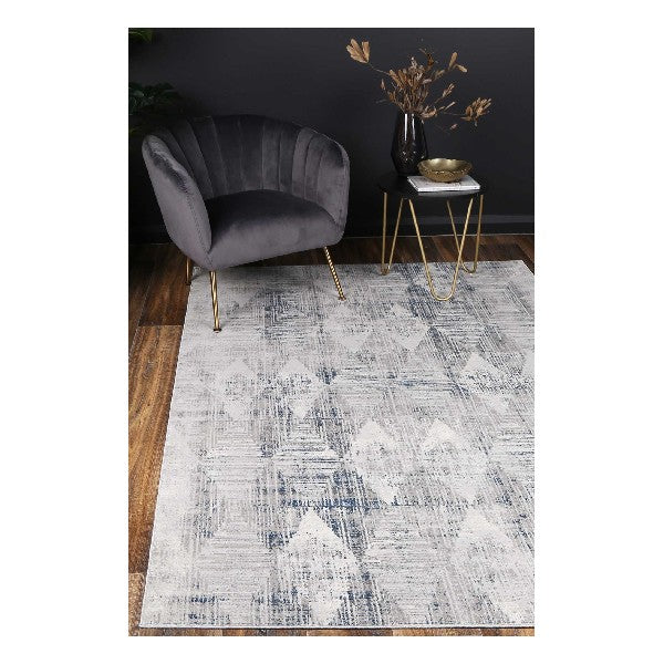 Isaiah Grey Blue Diamond Rug