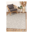 Leilani Diamond Tassel Grey Rug