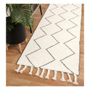Leilani Diamond Tassel Cream Rug