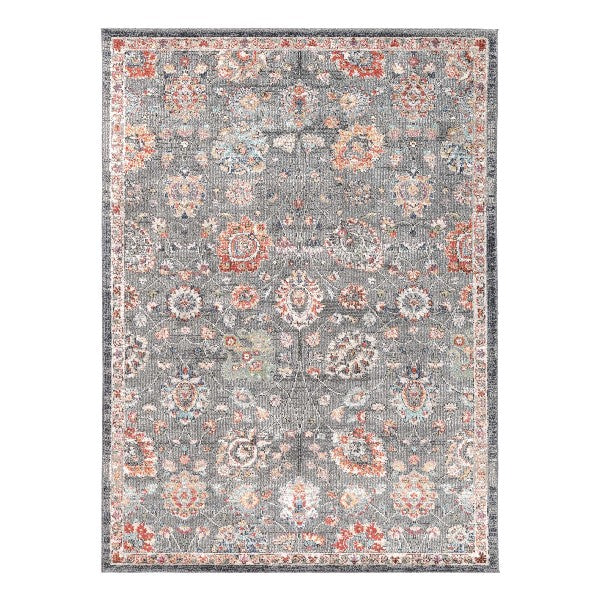 Ezra Grey Floral Rug