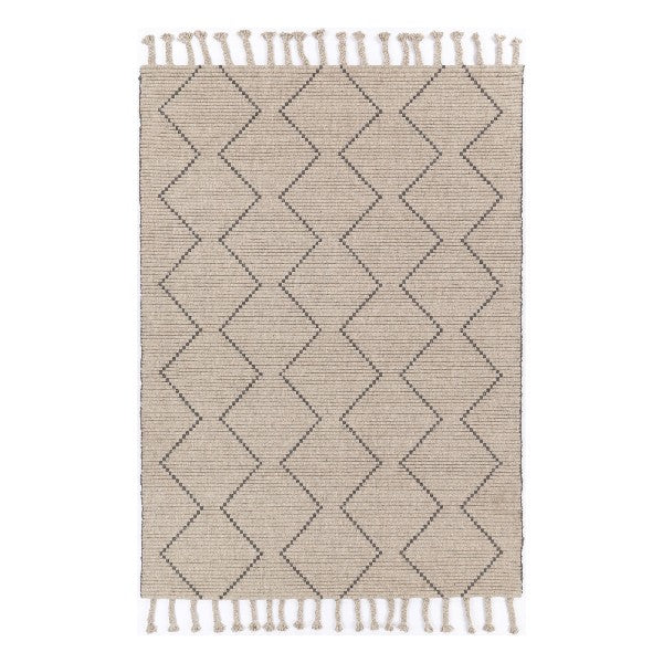 Leilani Diamond Tassel Ash Rug