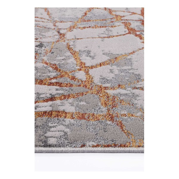 Isaiah Geometric Rust Rug