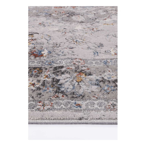 Isaiah Grey Multi Floral Traditional Rug