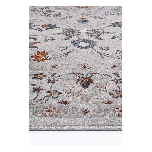 Isaiah Multi Grey Floral Traditional Rug