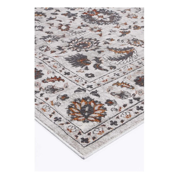 Isaiah Dark Grey Floral Rug