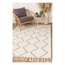 Leilani Diamond Tassel Cream Rug
