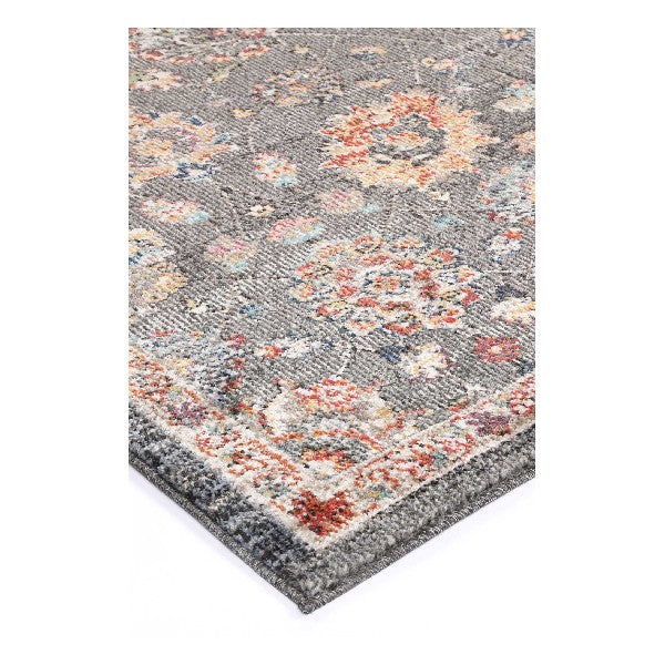 Ezra Grey Floral Rug