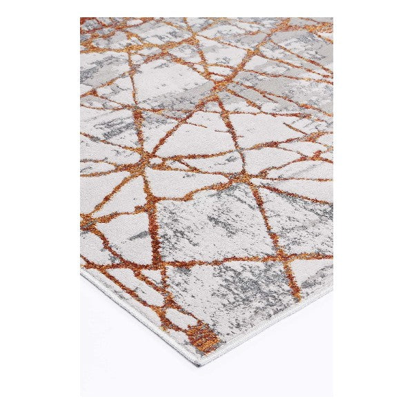 Isaiah Geometric Rust Rug