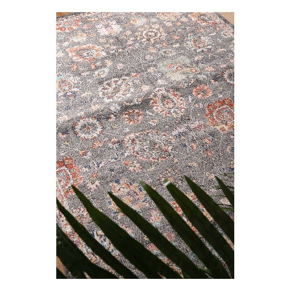 Ezra Grey Floral Rug