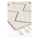 Leilani Diamond Tassel Cream Rug