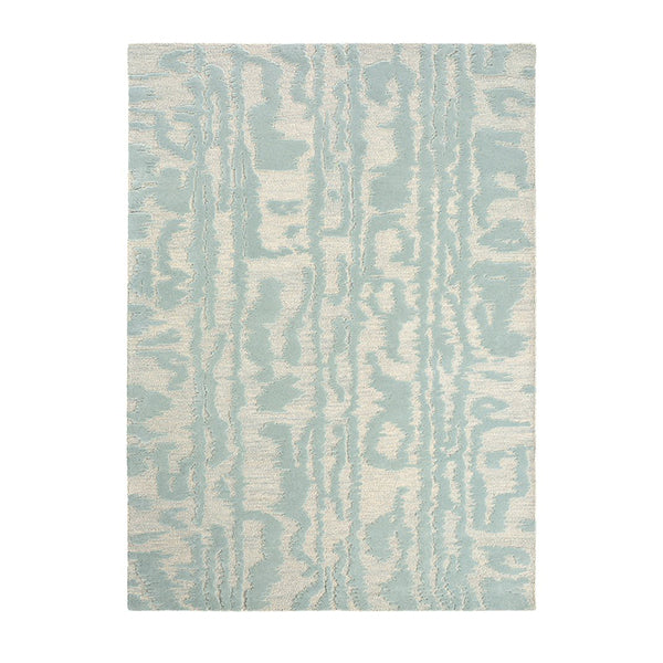 Waterwave Stripe Pearl Contemporary Hand Tufted Rug