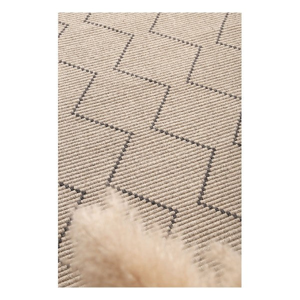 Leilani Diamond Tassel Ash Rug