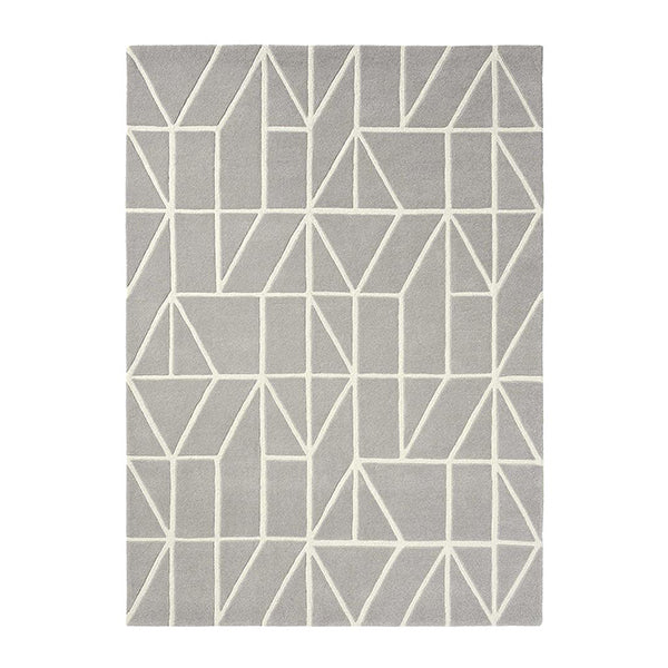 Viso Steel Contemporary Hand Tufted Rug