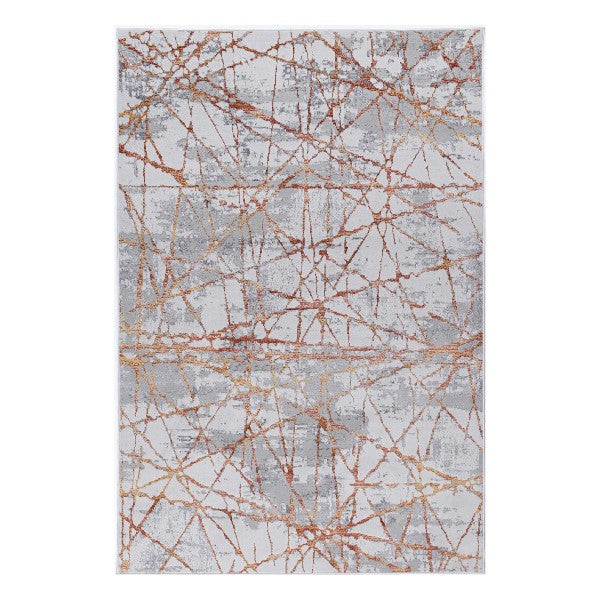 Isaiah Geometric Rust Rug