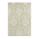 Riverside Damask Parchment Designer Hand Tufted Rug