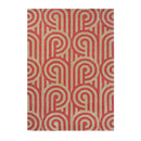 Turnabouts Claret Contemporary Pure Wool Rug