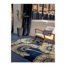 Japanese Floral Midnight Contemporary Hand Tufted Rug