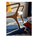 Japanese Floral Midnight Contemporary Hand Tufted Rug