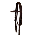 Western Saddle Headstall And Breast Collar Real Leather 15 Inch Brown