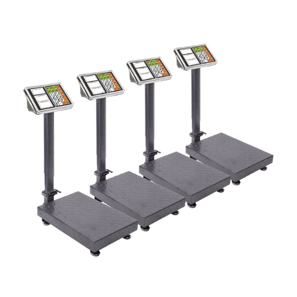 4 Pieces Electronic Digital Platform Scale Computing Shop Black