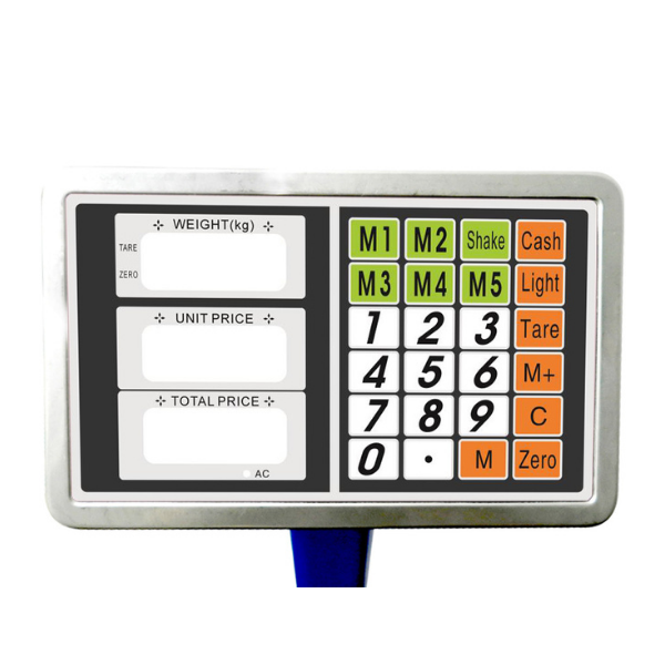 2 Pieces Electronic Digital Platform Scale Computing Shop Blue