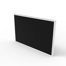 Desk Mounted Screen Black And White Satin 495X750X30Mm