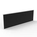 Desk Mounted Screen Black And White Satin 495X1200X30Mm