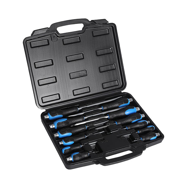 Screwdriver Set 12Pcs Magnetic Tip Hex End Automotive Workshop Tool