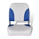Boat Seat Foldable Backrest With Blue White Pillow