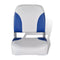 Boat Seat Foldable Backrest With Blue White Pillow