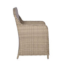 Outdoor Armchairs With Cushions 2 Pcs Poly Rattan Brown And Dark Grey