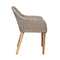 Outdoor Chairs With Cushions 2 Pcs Pe Rattan Brown And Dark Grey