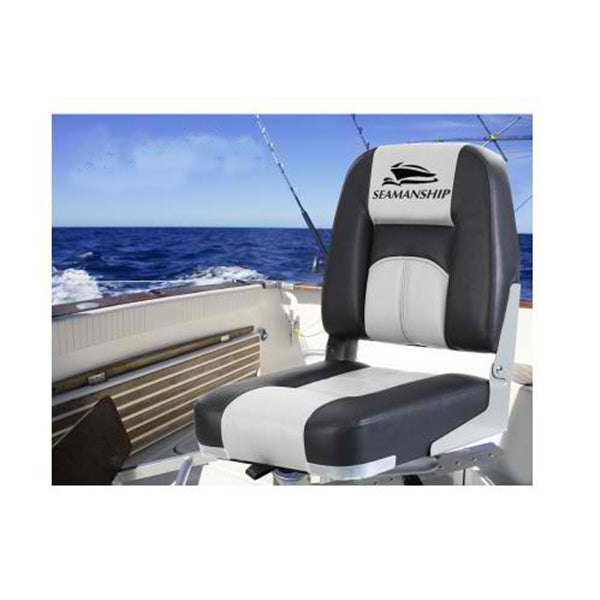 2X Folding Boat Seats Seat Marine Seating Set Swivels All Weather