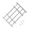 Adjustable Security Grille For Windows With 4 Crossbars 1000 To 1500Mm