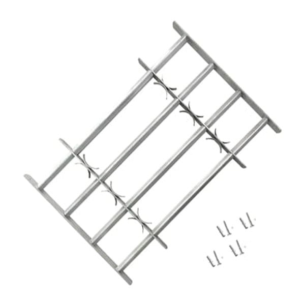 Adjustable Security Grille For Windows With 4 Crossbars 700 To 1050Mm