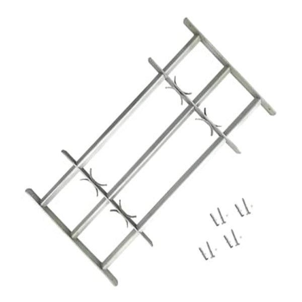 Adjustable Security Grille For Windows With 3 Crossbars 1000 To 1500Mm