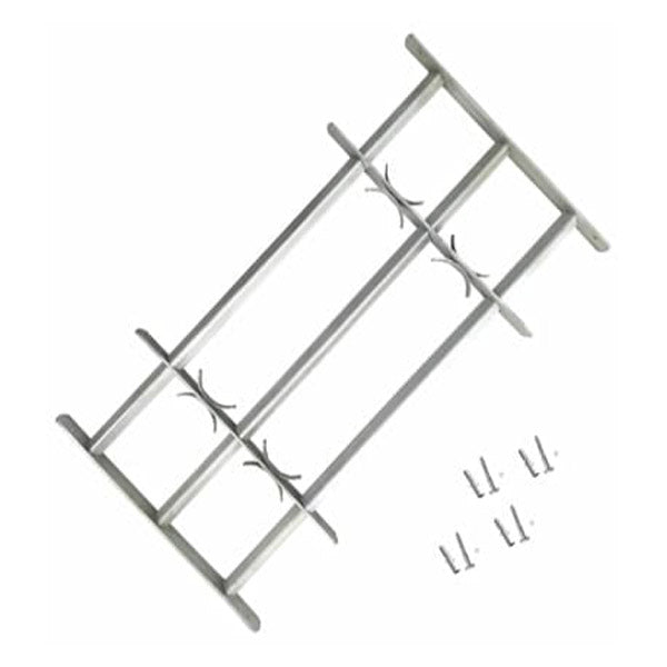 Adjustable Security Grille For Windows With 3 Crossbars 500 To 650Mm